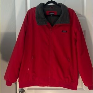 VTG Land’s End thick red squall coat XL  jacket outdoor classic oversized warm